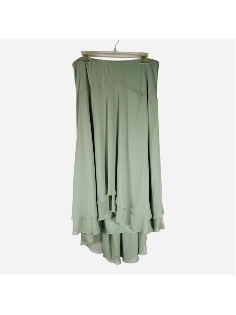 Alex Evenings Mother of the Bride Twin Skirt Set Green Embroidered Chiffon 1X - Picture 10 of 14